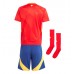 Camiseta España Primera Equipación para niños Eurocopa 2024 manga corta (+ pantalones cortos)